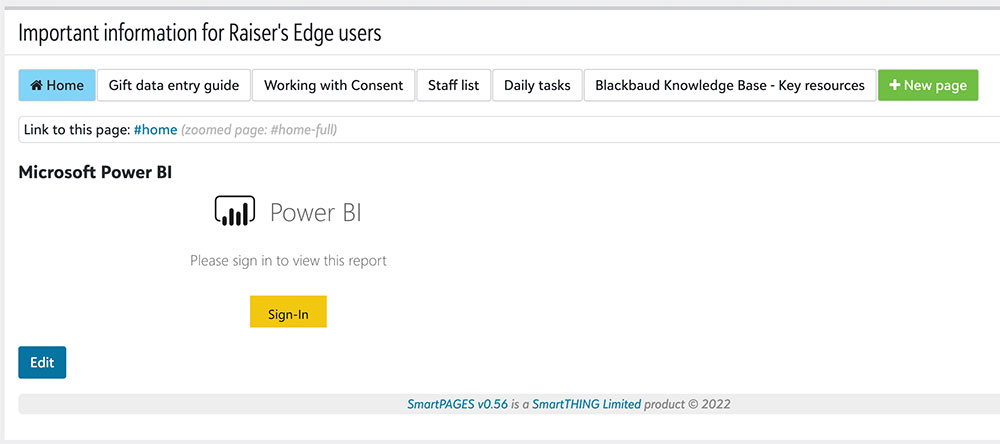 SmartPAGES Microsoft Power BI